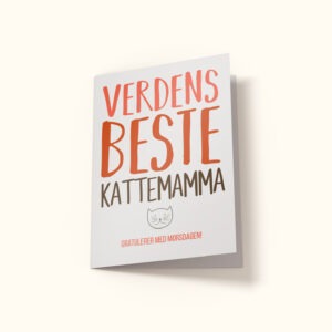 morsdagskort med teksten verdens beste kattemamma! Gratulerer med morsdagen!