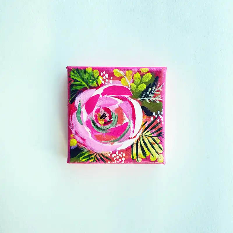 Bilde av minimaleri med rose