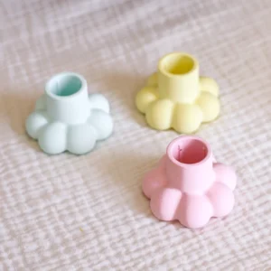 Mini boble lysestaker i flere farger