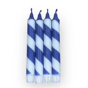 Blå kronelys med swirls